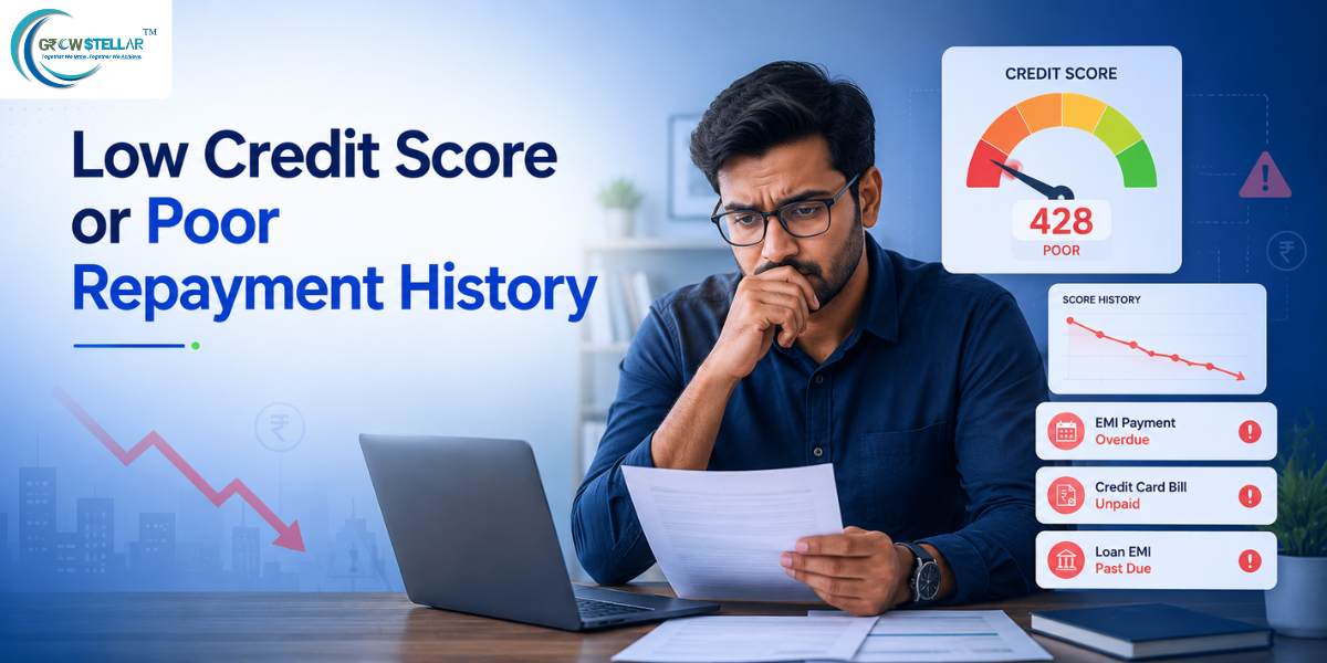 Low Credit Score or Poor Repayment History